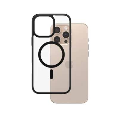 PanzerGlass Funda para iPhone 16 Pro Max transparente y negra PanzerGlass Funda para iPhone 16 Pro Max transparente y negra