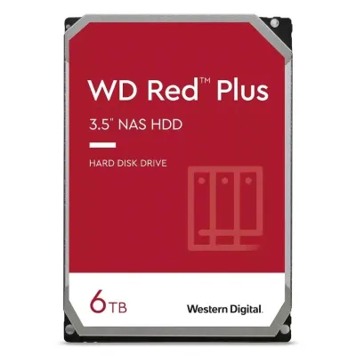 Disco Duro WD Red Plus NAS 6TB Disco Interno HDD 3.5" 256MB