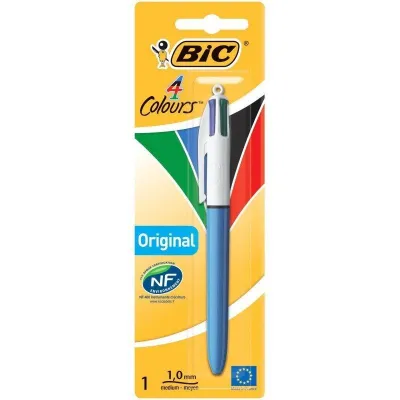 BIC 802077 Bolígrafo retráctil con clip Negro, Azul, Verde BIC 802077 Bolígrafo retráctil con clip Negro, Azul, Verde