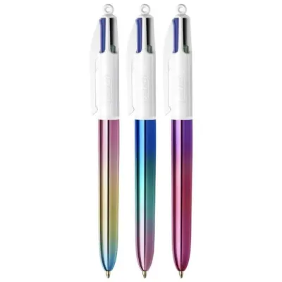 Caja de Bolígrafos de Tinta de Aceite Retráctil Bic 4 Colours Caja de Bolígrafos de Tinta de Aceite Retráctil Bic 4 Colours