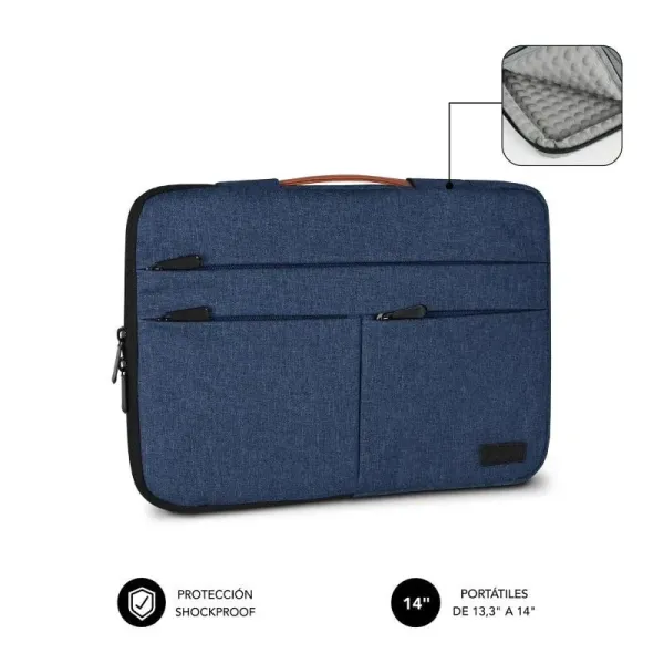 Subblim Funda Air Padding 360 Sleeve Blue para Portátil de 13.3-14" 