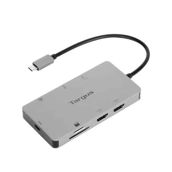 Targus Docking Station USB-C Dual HDMI 4K con Fuente de Alimentación Pass-Thru de 100 W