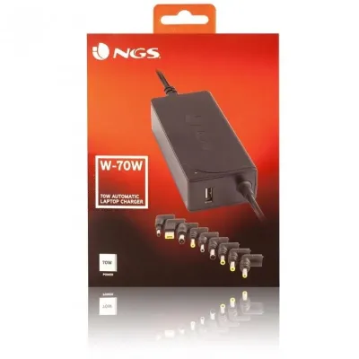 NGS W-70W Cargador Automático para Portátil 70W