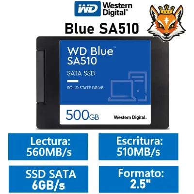 Western Digital WD Blue SA510 500GB SSD 2.5" SATA 6GB/s 560MB/s