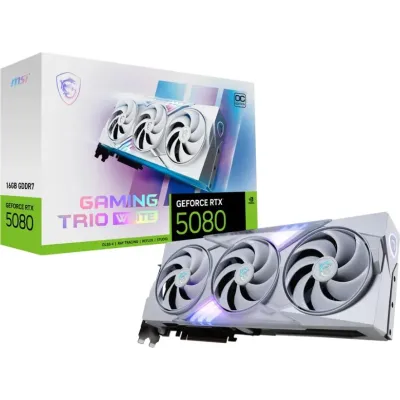 MSI Gaming TRIO White GeForce RTX 5080 16GB OC GDDR7 MSI Gaming TRIO White GeForce RTX 5080 16GB OC GDDR7