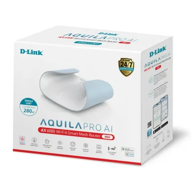 D-Link M60 AX6000 Wi-Fi 6 Smart Mesh Router Dual 2.4/5Ghz D-Link M60 AX6000 Wi-Fi 6 Smart Mesh Router Dual 2.4/5Ghz