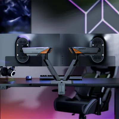AISENS DT38TSRRGB-349 Soporte de mesa RGB para monitor de 2 AISENS DT38TSRRGB-349 Soporte de mesa RGB para monitor de 2