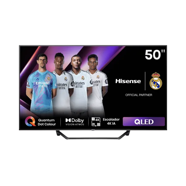 Hisense Serie A7NQ QLED TV 4K 50A7NQ 50" Quantum Dot Colour Smart TV VIDAA,WiFi,BT,Dolby,Control por voz
