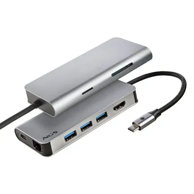 NGS WONDER DOCK 8 Hub 8 en 1 USB-C a HDMI/USB 3.0/RJ45/Lector NGS WONDER DOCK 8 Hub 8 en 1 USB-C a HDMI/USB 3.0/RJ45/Lector
