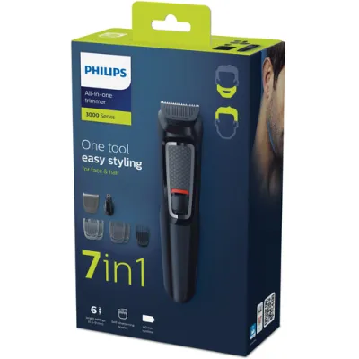 Philips MULTIGROOM Series 3000 Cara y cabello 7 en 1 con 7 Philips MULTIGROOM Series 3000 Cara y cabello 7 en 1 con 7