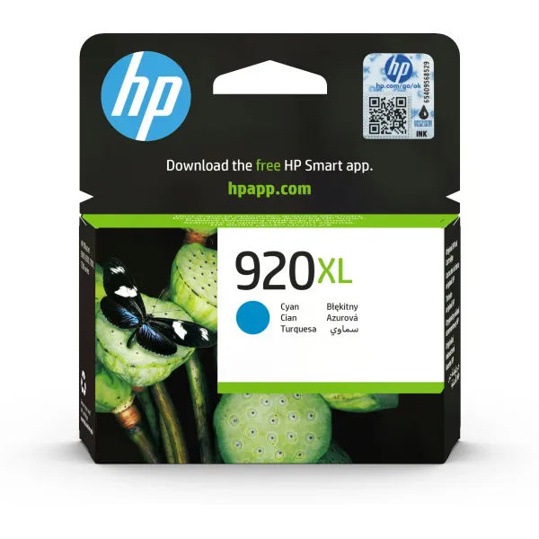 HP 920XL Cian CD972AE - Cartucho de Tinta Original