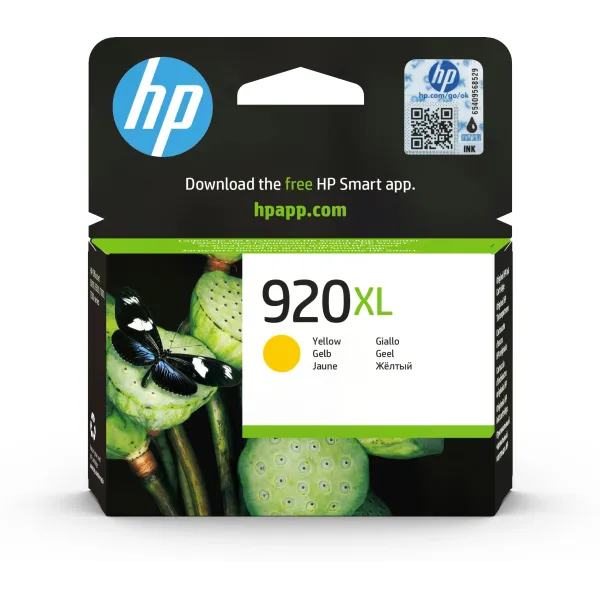 HP 920XL Alta Capacidad Amarillo CD974AE - Cartucho de Tinta Original