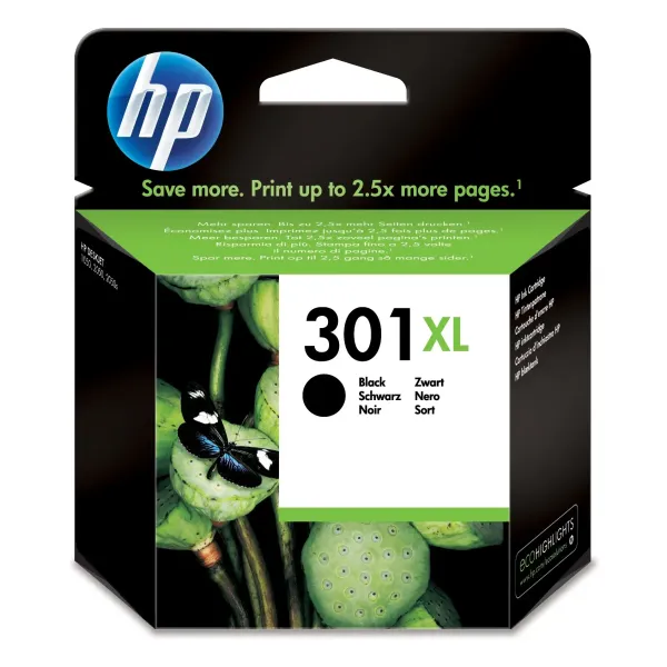 HP 301XL Negro CH563EE - Cartucho de Tinta Original