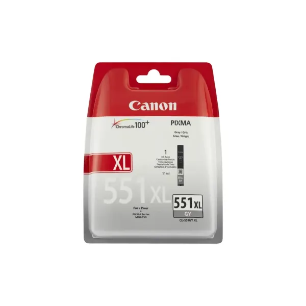 Cartucho de Tinta Original Canon CLI-551GY XL Alta Capacidad/ Gris