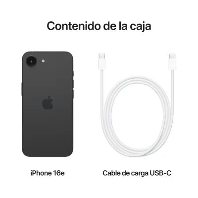 Apple iPhone 16e 128GB Negro Apple iPhone 16e 128GB Negro