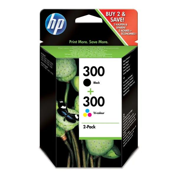 HP 300 Multipack Ahorro Negro y Tricolor CN637EE - Cartuchos de Tinta Originales