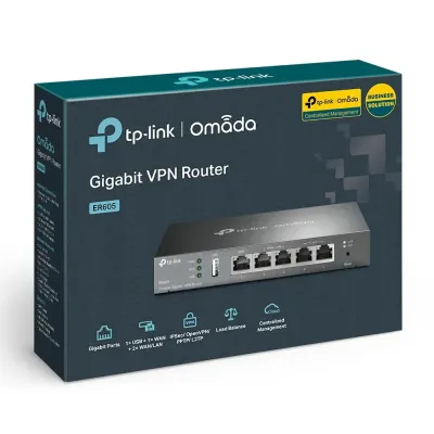 Router VPN SafeStream Gigabit TP-Link Omada TL-R605/ 5 Puertos