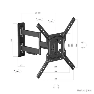 Iggual sptv09-l soporte tv 23"-65" 35kg pared full Iggual sptv09-l soporte tv 23"-65" 35kg pared full