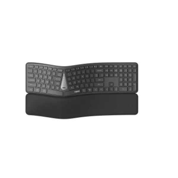 Teclado Y Mouse Rapoo Wireless Y Bluetooth 8810me 2,4ghz Bt 4.0 Bt 5.0 1600dpi Ergonomico Color Negro Multi Mode
