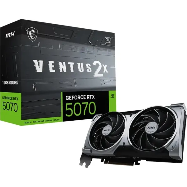MSI Ventus 2x OC GeForce RTX 5070 12GB GDDR7 Reflex 2 RTX AI DLSS4