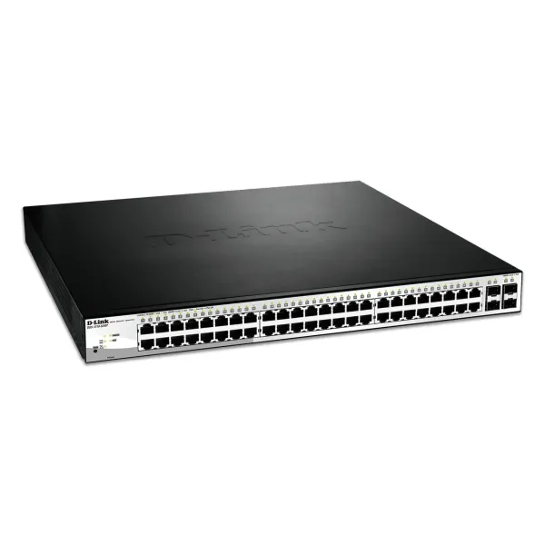 D-Link DGS-1210-52MP Switch Gestionado Smart PoE 48 Puertos Gigabit + 4 Puertos SFP