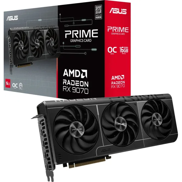 Asus Prime AMD Radeon RX 9070 OC 16GB GDDR6 FSR 4