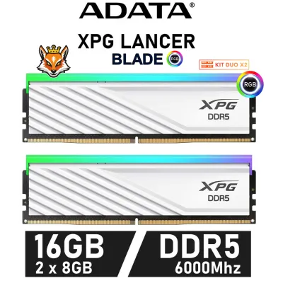 Adata XPG Lancer Blade RGB White KIT 16GB DDR5 a 6000MHz CL36 Adata XPG Lancer Blade RGB White KIT 16GB DDR5 a 6000MHz CL36