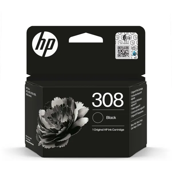 HP Cartucho de Tinta Original 308 negra (UE)