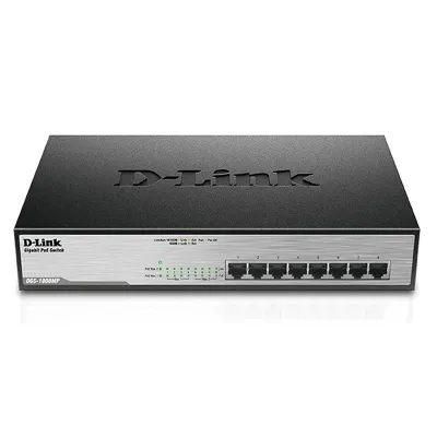 D-Link DGS-1008MP Switch 8 Puertos Gigabit POE+ D-Link DGS-1008MP Switch 8 Puertos Gigabit POE+