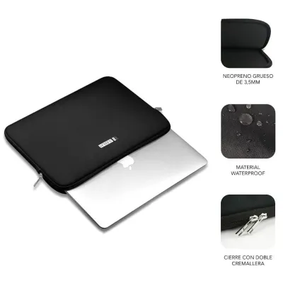 Subblim Business Laptop Sleeve Neoprene para Portátiles hasta