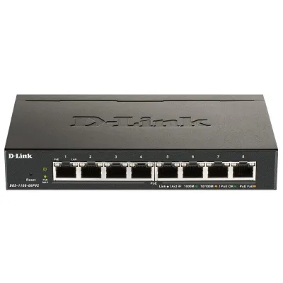 D-Link DGS-1100-08PV2/E Switch 8 Puertos Gigabit PoE