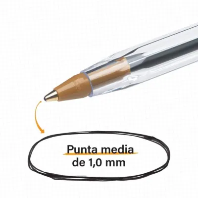 Bolígrafos de Tinta de Aceite Bic Cristal Original 516355/ 10