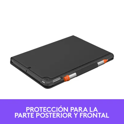 Logitech Slim Folio Funda con Teclado Bluetooth Gris para iPad