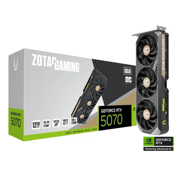 Zotac GAMING GeForce RTX 5070 SOLID 12GB GDDR7 Reflex 2 RTX AI DLSS4