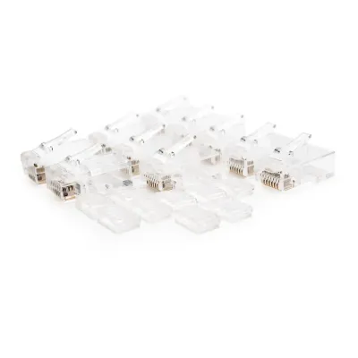 Nanocable Conector RJ45 8 Hilos Cat.6 Pack 10 Unidades Nanocable Conector RJ45 8 Hilos Cat.6 Pack 10 Unidades