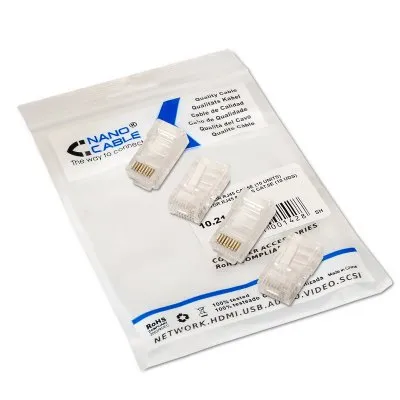 Conector RJ45 Nanocable 10.21.0102-100/ Cat.5e/ 100 uds