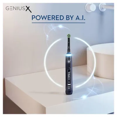 Oral-B Genius X Adulto Cepillo de dientes oscilante Negro