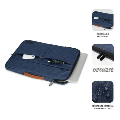 Subblim Funda Air Padding 360 Sleeve Blue para Portátil de
