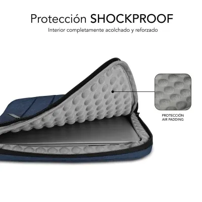 Subblim Funda Air Padding 360 Sleeve Blue para Portátil de