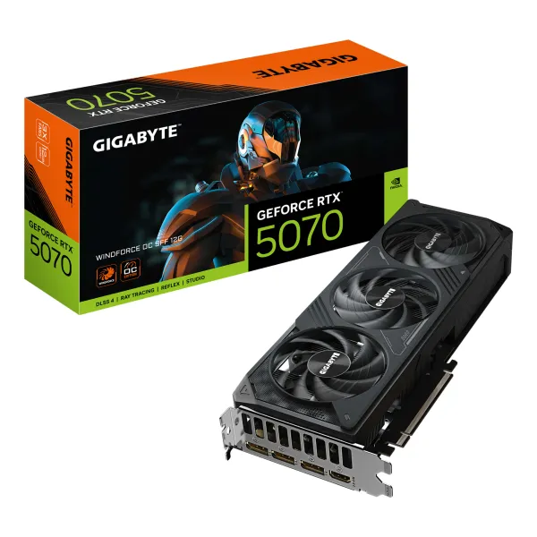 Gigabyte GeForce RTX 5070 WindForce 3 OC SFF 12GB GDDR7 Reflex 2 RTX AI DLSS4