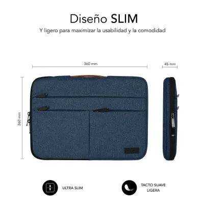 Subblim Funda Air Padding 360 Sleeve Blue para Portátil de