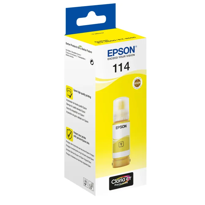 Epson 114 EcoTank Amarillo, bote tinta recarga original