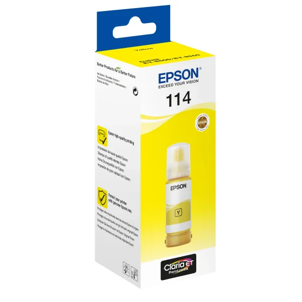 Epson 114 EcoTank Amarillo, bote tinta recarga original
