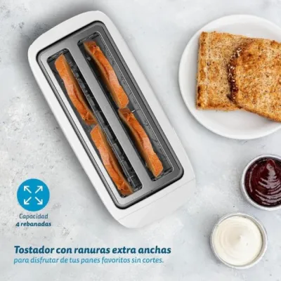 Grunkel TS-DOBLEMAXI Tostador 1400W Blanco Grunkel TS-DOBLEMAXI Tostador 1400W Blanco