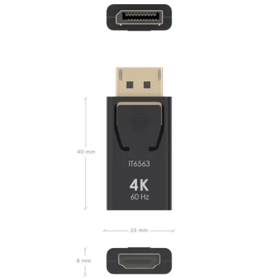 Adaptador HDMI 4K Aisens A125-0908/ DisplayPort Macho - HDMI