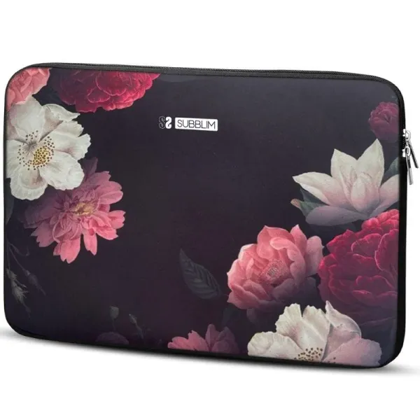Subblim Funda Trendy Neopreno Sleeve Neo Flowers para Portátil de 15.6" 