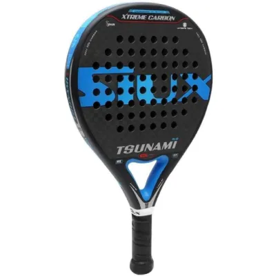 Pala de Pádel Siux Tsunami 5.0 12K/ Negra y Azul