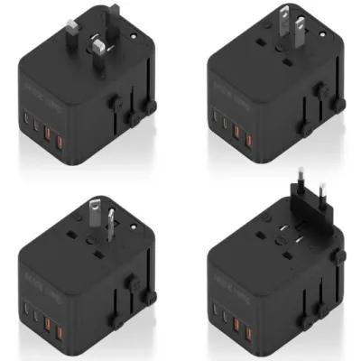 Cargador de Pared Universal GaN Aisens ASPS-2A2C08-BK/ Toma de Cargador de Pared Universal GaN Aisens ASPS-2A2C08-BK/ Toma de