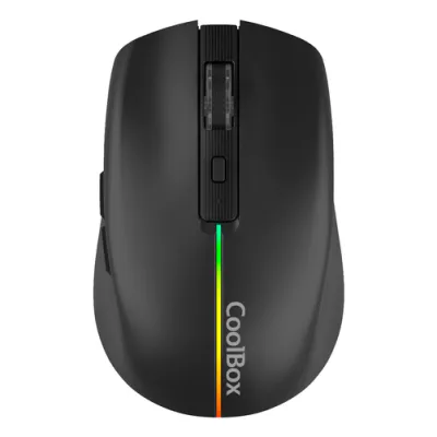 Raton Gaming Optico Wireless Recargable W01 Rgb Negro Coolbox Raton Gaming Optico Wireless Recargable W01 Rgb Negro Coolbox