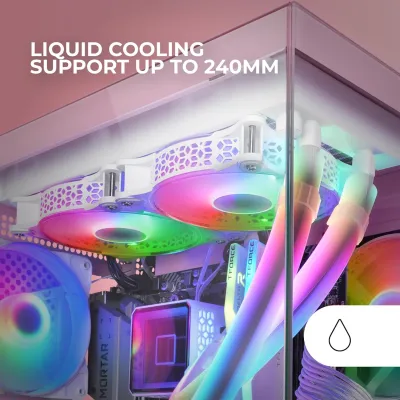 MARS GAMING MC-VIEW2P Rosa Caja Gaming MicroATX Cristal MARS GAMING MC-VIEW2P Rosa Caja Gaming MicroATX Cristal